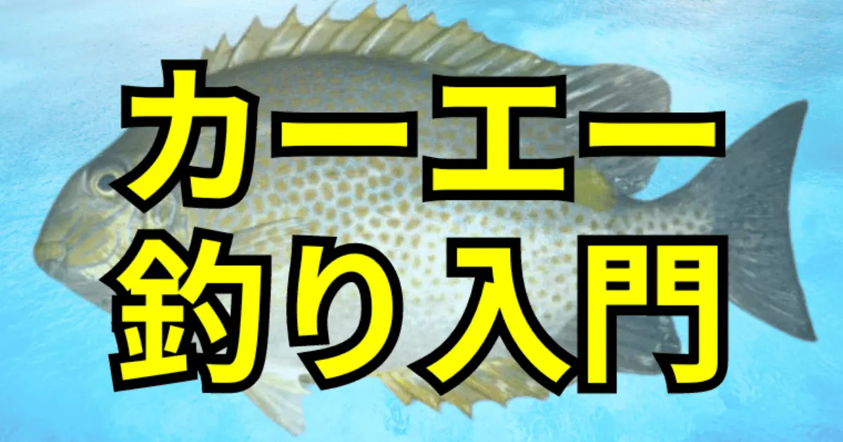 沖縄で人気の魚 カーエーの釣り方や仕掛けについて解説！